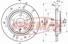  78BD91142 - DISCOS DE FRENO TRASEROS