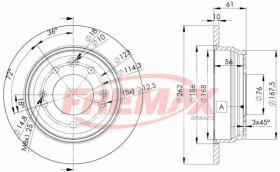 Icer 78BD05812 - DISCOS DE FRENO TRASEROS