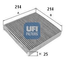 Ufi 5417600 - FILTRO HABITACULO CARBON