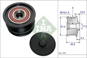 LUK - INA - FAG 535019010 - POLEA LIBRE DE ALTERNADOR