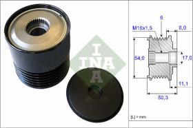 LUK - INA - FAG 535021210 - POLEA LIBRE DE ALTERNADOR