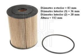 Blue Print ADA102103 - FILTRO ACEITE