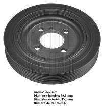 Blue Print ADG06106 - POLEA DE CIGUENAL HYUNDAI PKW