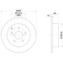 Blue Print ADT343200 - DISCOS DE FRENO TRASEROS