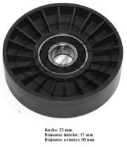 Cautex 030970 - RODILLO TENSOR POLEA ALTERNADOR,POLI-V