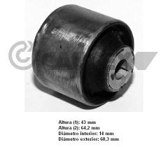  461156 - CASQUILLO POSTERIOR BRAZO SUSPENSION DELANTERA AMBOS LADOS