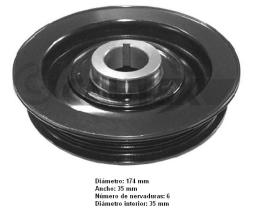 Cautex 480900 - POLEA DE CIGÜENAL