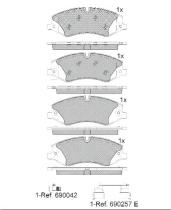  181957203 - PASTILLAS DE FRENO DELANTERAS