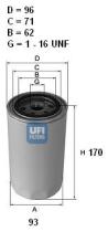 Ufi 2349700 - FILTRO ACEITE