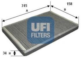 Ufi 5416900 - FILTRO AIRE HAB.CARB.ACT.