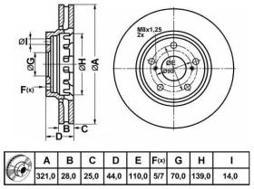 BREMBO 09A45410 - DISCOS DE FRENO