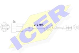 Icer 610471E - AVISADOR DE FRENO