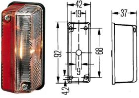 Hella 2XS005020001 - LUZ DE GALIBO, T4W - MINIMO 10 UDS.