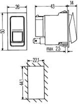 Hella 6HH007832771 - INTERRUPTOR,I-0