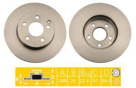 BREMBO 09A73610 - DISCOS DE FRENO DELANTEROS