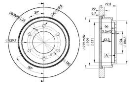 Icer 78BD80671 - DISCOS DE FRENO TRASERO