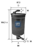 Ufi 2407200 - FILTRO CARBURANTE