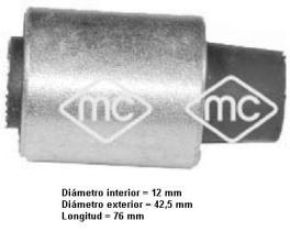 Metalcaucho 05555 - SILENTBLOC BRAZO INFERIOR 147-156