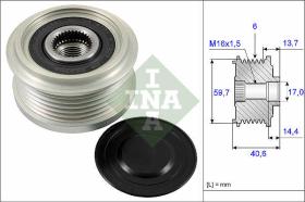 LUK - INA - FAG 535022810 - POLEA LIBRE DE ALTERNADOR