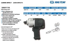 King Tony 33631110 - LLAVE IMPACTO 3/4"