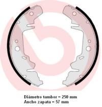 BREMBO S11501 - ZAPATAS DE FRENO