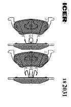 Icer 182031000 - PASTILLA DE FRENO