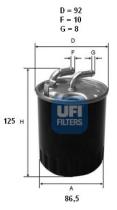 Ufi 2407700 - FILTRO CARBURANTE