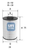 Ufi 2605500 - FILTRO CARBURANTE