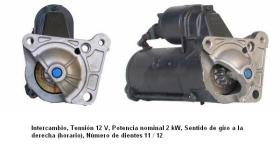 Cevam 3007 - MOTOR DE ARRANQUE OPEL-RENAULT VIVARO-CLIO-KANGOO-