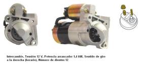 Cevam 3008 - MOTOR DE ARRANQUE RENAULT CLIO-KANGOO-MEGANE