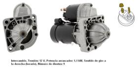 Cevam 3013 - MOTOR DE ARRANQUE FIAT-LANCIA BRAVO-BRAVA-MAREA-MU