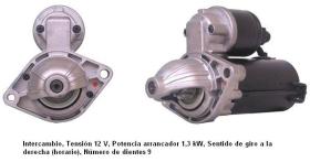 Cevam 3161 - MOTOR DE ARRANQUE FIAT-LANCIA DOBLO-GRANDE PUNTO-M
