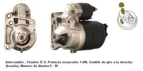 Cevam 3503 - MOTOR DE ARRANQUE RENAULT-VOLVO R9-R11-SUPER 5-340