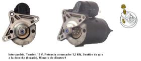 Cevam 3510 - MOTOR DE ARRANQUE PSA-RENAULT CX-505-ESPACE-MASTER