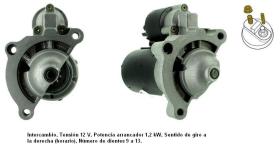 Cevam 3600 - MOTOR DE ARRANQUE FIAT-LANCIA-PSA BERLINGO-XM-DUCA