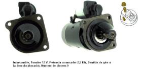 Cevam 3603 - MOTOR DE ARRANQUE ALFA-FIAT-IVECO 30AR8-CAMPAGNOLA