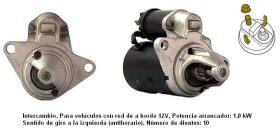 Cevam 3816 - MOTOR DE ARRANQUE ROVER MAESTRO-MONTEGO-SERIE 200