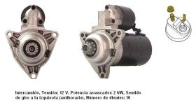 Cevam 3834 - MOTOR DE ARRANQUE VOLKSWAGEN CALIFORNIA-TRANSPORTE