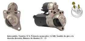 Cevam 3848 - MOTOR DE ARRANQUE FORD-MAZDA FIESTA-KA-121