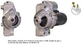 Cevam 3857 - MOTOR DE ARRANQUE PSA-RENAULT C5-XANTIA-XM-406-605