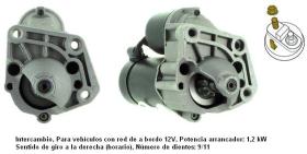 Cevam 3860 - MOTOR DE ARRANQUE RENAULT-VOLVO LAGUNA-S40-V40