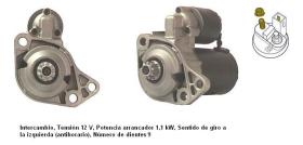 Cevam 3871 - MOTOR DE ARRANQUE AUDI-SEAT-SKODA-VW A3-IBIZA-OCTA