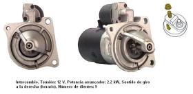 Cevam 3881 - MOTOR DE ARRANQUE IVECO DAILY