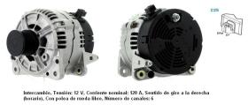 Cevam 4494 - ALTERNADOR AUDI-FORD-SEAT-VW A3-GALAXY-TOLE