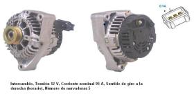 Cevam 4542 - ALTERNADOR BMW-OPEL-ROVER 318-518-OMEGA-RAN