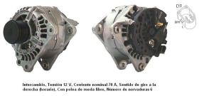 Cevam 4586 - ALTERNADOR AUDI-SEAT-SKODA-VW A3-IBIZA-FABI