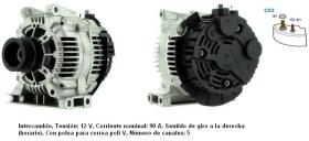 Cevam 4626 - ALTERNADOR MERCEDES CLASSE A