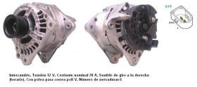 Cevam 4968 - ALTERNADOR AUDI-SEAT-SKODA-VW A3-IBIZA-LEON