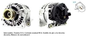 Cevam 4969 - ALTERNADOR AUDI-SEAT-SKODA-VW A2-A3-IBIZA