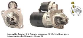 Cevam 9593 - MOTOR DE ARRANQUE NISSAN PATROL